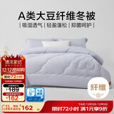 博洋家纺10%大豆被冬季被子被芯大豆纤维冬被200*230cm灰蓝
