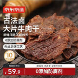 京东京造 【10包】湖岭风味古法卤牛肉干250g 手撕肉片肉脯0防腐剂零食