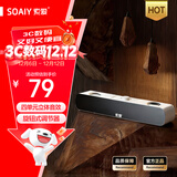 索爱（soaiy）电脑音响 SH16 长条音箱家用桌面低音炮 多媒体台式机笔记本电竞游戏音响 标准版白