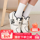 MLB官方运动鞋女鞋子 圣诞情侣学长鞋厚底休闲鞋百搭板鞋男3ASXCA12N 纽约洋基队/米白色/拍大半码 36.5 (230mm)