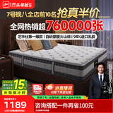 芝华仕5星床垫独立袋装弹簧静音家用乳胶席梦思软硬护脊厚垫明星垫D026 护脊版-老款23cm厚-1.8*2M 优先发货（详询客服）