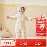 巴拉巴拉儿童轻薄羽绒服男女童冬装连体衣2025造型可爱趣味萌208425120203