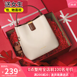 viney牛皮包包女包品牌水桶包轻奢单肩斜挎包生日礼物高级感送女友老婆