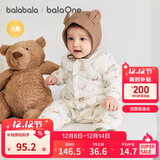 巴拉巴拉童装连体衣新生儿2025新款冬装爬服加厚男女婴童衣服208425133202