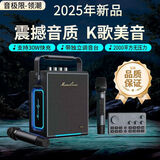 UKYK柏林之声高音质领潮蓝牙音箱广场舞大音量新款户外K歌音响乐器 音箱+两个麦克风+遥控台