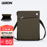 乐上（LEXON）单肩包男士商务斜跨包休闲耐磨iPad包 大号