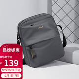 高尔夫GOLF单肩包男士休闲斜挎包男大容量牛津布防泼水轻便手机包学生随身小挎包运动男包5I797449J鸦灰