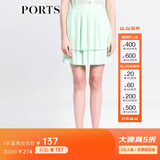 PORTS宝姿 女夏装新款双层风琴褶半身裙半截裙SB8S008AWP009 SPRAY M (6)