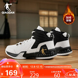 乔丹男鞋篮球鞋高帮皮面秋冬加绒保暖减震耐磨运动鞋