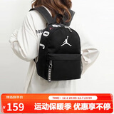 Jordan男女乔丹 聚酯纤维 书包背包 经典大Logo双肩包DV5304-010黑 均码
