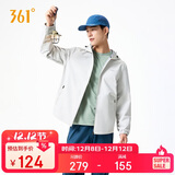 361°外套男秋冬季三防防泼水运动休闲连帽冲锋夹克风衣服652534601H-1