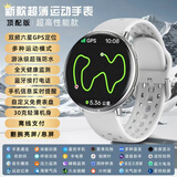 HUXIAVIM智能手表华为鸿蒙安卓苹果IOS系统适用华强北watch gt5 ultra情侣运动心率血压血氧商务腕表礼物 星光银 GPS轨迹+运动户外+离线支付+健康监测 消息提醒+定位导航+超长待