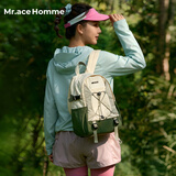 Mr.ace Homme户外徒步登山包小型防水出游书包旅游轻便双肩包女大学生电脑包男