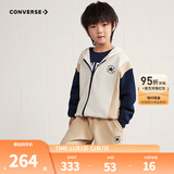 Converse匡威儿童装男童套装秋季新款中大童外套裤子两件套潮 古典白 120 /60 【建议身高110-116cm】