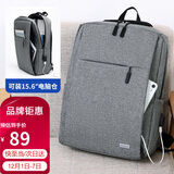 高尔夫（GOLF）双肩包男韩版背包14英寸电脑包商务男女休闲旅行包学生书包