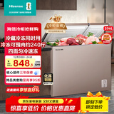 海信（Hisense）206升双温家用冰柜一级能效冷藏冷冻独立分区速冻BCD-206NUD