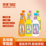 华洋1982汽水果味碳酸饮料玻璃瓶358ml*6瓶整箱低糖0脂饮品