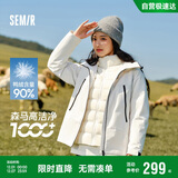 森马（Semir）防护外套|羽绒服女三防防雨防风三合一2024冬两件套109724113008