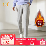 361°运动裤子女秋冬季跑步宽松加绒休闲裤直筒长裤卫裤662444701D