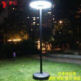 樱伦太阳能庭院灯路灯户外景观露台移动式别墅花园落地露营照明路灯 2.7米高可移动配61CM三色光灯具+感应+摇控
