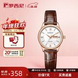 罗西尼（ROSSINI）手表女款 生日礼物学生手表国表小表盘石英表白盘皮带618574