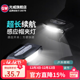 光威（GW）光威感应帽夹灯超长续航头戴式钓鱼专用头灯充电夜钓照明白光