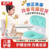 京严护腰坐垫人体工学坐姿矫正座椅垫学生儿童久坐靠垫防驼背矫姿神器 【学生款】湖绿色-防驼背矫姿椅 【科学矫姿|预防近视|保护脊椎】