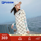 FILA FUSION 斐乐潮牌女子针织连衣裙夏新款宽松潮流运动裙子 仿古白-IV（宽松版型） L 170/88A