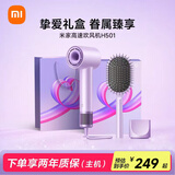 米家高速吹风机H501挚爱礼盒温柔小飓风 小米负离子护发吹风筒大功率 送女友礼物推荐 初晴紫