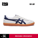 Onitsuka Tiger鬼塚虎复古德训鞋耐磨平底男女鞋休闲板鞋百搭 TOKUTEN 浅灰色/深蓝色 37.5