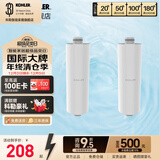 科勒淋浴花洒水龙头美肤自来水过滤器美肤75751\72914 【R75751T】净化器滤芯2只装