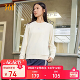 361°卫衣女士秋冬季运动休闲舒适宽松圆领长袖套头上衣662334801D-1