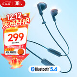 JBL TUNE 235BT 半入耳式蓝牙耳机 颈挂式耳机 防水设计 免提通话 超长续航快充 购物推荐 蓝色