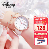 迪士尼（Disney）女士手表时尚双日历少女腕表初中高中学生考试手表女圣诞礼物