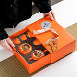 PAKCHOICE柿柿如意茶具套装元旦送客户员工活动福利奖品乔迁伴手礼七夕礼物