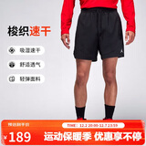 Jordan男子运动裤乔丹 Dri-FIT速干 训练跑步 梭织短裤FN5843-010黑L