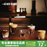 MHW-3BOMBER【小红书爆款】轰炸机咖啡玻璃杯澳白拿铁杯拉花水杯dirty小杯子 160ml-(澳白/dirty推荐)