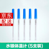 阿华（EHUA）三角水银体温计家用成人宝宝儿童婴儿玻璃大刻度腋下温度计体温表 【5支】医用水银体温计【破损包赔 】 1支装