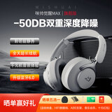 咪帅觉醒MAX头戴式耳机无线蓝牙头戴式降噪耳机ANC主动降噪游戏耳机超长续航高音质超强隔音2025新款 觉醒MAX【碳灰黑】强降噪金标音质超长续航 标配【耳机+普通音频线+充电线】