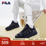 FILA 斐乐TREK老爹鞋男鞋新款休闲鞋时尚复古运动鞋跑鞋 F12M211129FCB-鱼子灰/黑 41