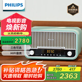飞利浦（PHILIPS）TAM6208G桌面音响CD机CD播放机无线蓝牙音箱迷你音响FM收音机播放器苹果绿
