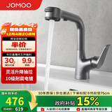 九牧（JOMOO）面盆龙头卫生间冷热双控洗脸盆洗手盆升降抽拉龙头枪灰32399