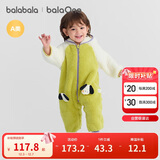 巴拉巴拉婴儿连体衣秋冬装宝宝外出抱衣爬服2025保暖绒感萌趣209425120201
