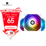 利民（thermalright）TL-C12CW-S X3 白色argb12cm机箱幻彩低噪风扇ARGB 4PIN PWM 1550转速 三连包