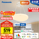 松下（Panasonic）吸顶灯餐厅卧室书房灯智能50瓦白色奶油风灯具HHLS5151【包安装】