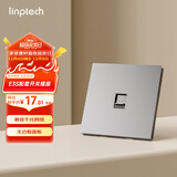 领普科技E3S配套开关插座 一位六类电脑网络插座 86型暗装插座 灰色
