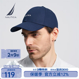 诺帝卡（NAUTICA）男装春夏新款休闲棒球帽男HE4101 藏青4NV 均码 F