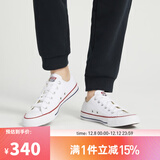 匡威（Converse）【滔搏运动】匡威男鞋女鞋低帮帆布鞋硫化鞋情侣常青经典款白色 101000 39