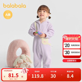 巴拉巴拉婴儿连体衣秋装宝宝外出包屁衣爬服2025时髦可爱加绒209325120203