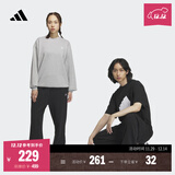 adidas情侣款加绒加厚直筒束脚运动裤男女秋冬阿迪达斯官方轻运动   黑色（推荐女生选小一码）   XXS